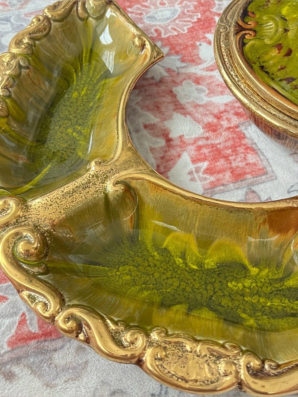 Vintage MCM California Pottery Serving Set - Picture 2 of 5